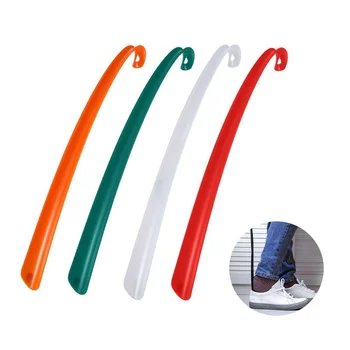 1 ADET Plastik Ekstra Uzun Ayakkabı Çekeceği Tembel Ayakkabı Yardımcısı Uzun Saplı Ayakkabı Kaldırıcı Çekme Rastgele renk