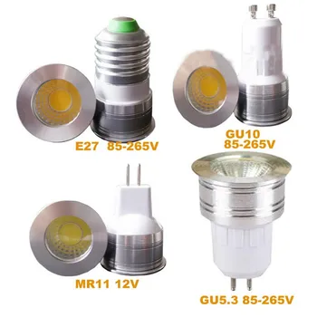 10 ADET yeni 3 W dim enerji tasarruflu aydınlatma GU5. 3 GU10 E27 LED ampul LED Spot ışık LED Spot lambalar AC85~265 V ücretsiz kargo