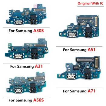 100 % Orijinal Samsung Galaxy A02S A025F A21 A21S A30S A31 A50S A51 A71 USB Şarj Konektörü Kurulu Fiş Portu Flex Kablo
