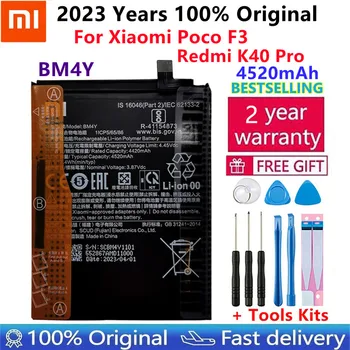 100 % Orijinal Yeni 4520mAh BM4Y Pil İçin Xiaomi Poco F3 Redmi K40 Pro K40 Pro Piller + Araçları Ücretsiz