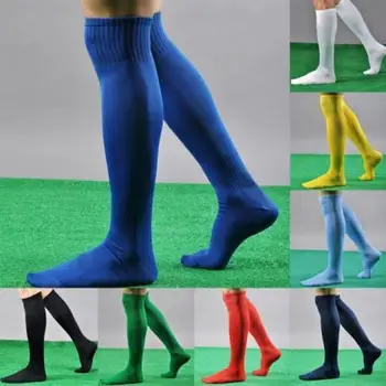 2019 Moda erkek çorabı Spor futbol Futbol düz Uzun Çorap Diz Üzerinde Yüksek Çorap Beyzbol Hokeyi Altı Renk