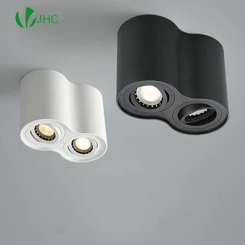 20W 24W Değiştirilebilir GU10 LED Ampul Yüzeye Monte LED COB Downlight Soğuk / Sıcak Beyaz Yatak Odası Mutfak için LED Tavan Spot ışığı