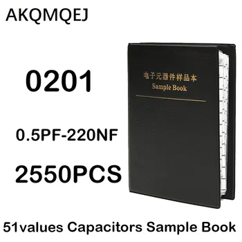 2550 ADET kapasitör örnek kitap kapasitör bankası 0201 sınıflandırma paketi 51 değerleri 50