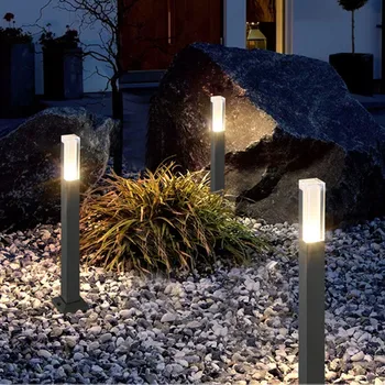 30 adet 60cm 10W sıcak Beyaz su geçirmez led Bahçe Çim Modern Alüminyum sütun ışığı Açık Avlu villa peyzaj çim ışığı