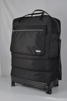 32 İnç Seyahat arabası çantası Hava Kontrol Çantası Bagaj çantası Kontrol Bagaj çantaları tekerlekli bavul katlanır uçak Haddeleme bagaj çantaları