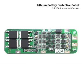 3S 20A Li-İon Lityum Pil 18650 Şarj koruma levhası PCB BMS 12.6 V Hücre Şarj Koruma Modülü Rastgele Renk