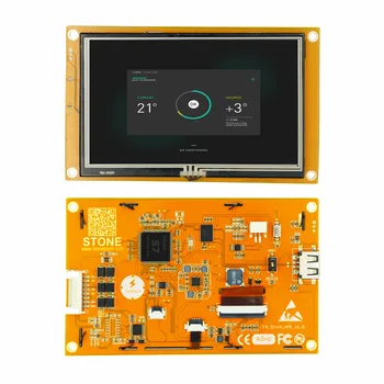 4.3 İnç 480x272 HMI TFT LCD RGB 262K Dokunmatik Panel Denetleyici Kurulu + Sürücü + GUI Yazılımı + UART Bağlantı Noktası