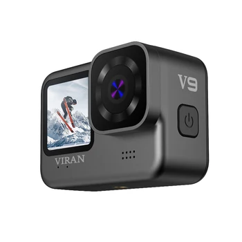 4K 60FPS Eylem Kamera Stabilize WiFi Bisiklet Motosiklet Kask Uzaktan Kumanda Ekranı İle IP68 Su Geçirmez Spor Kamera