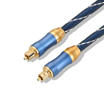 5.1 dijital ses SPDIF optik kablo TOSLİNK fiber optik kablo ses ceket örgülü od6.0 1 m 2 m 3 m 10 m 15 m
