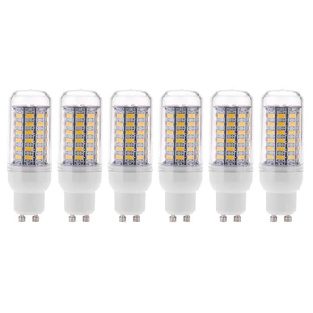 6X GU10 10 W 5730 SMD 69 LED ampuller LED mısır ışık LED lamba enerji tasarrufu 360 derece 200-240 V sıcak beyaz