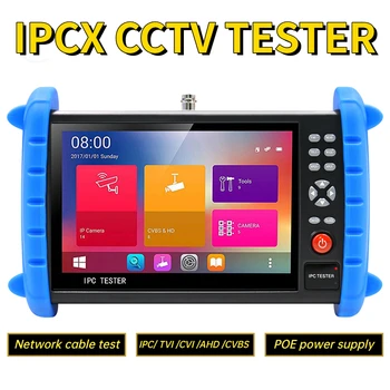 7 İnç CCTV Tester monitör IPCX-ACT H. 265 IP Kamera 4K 8MP IPC / TVI / CVI / AHD / CVBS PTZ Kontrolü PoE Çıkışı Kamera video test cihazı