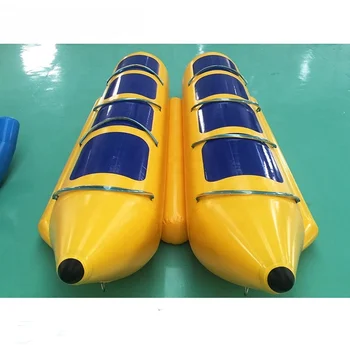 7 M 9 Kişi şişme bot Su Oyunları Yüzen Oyuncaklar Sarı Şişme Çekilebilir Muz Bot Satılık