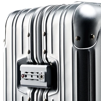 Alüminyum Magnezyum Alaşımlı büyük Boy Bagaj Tekerlekli Tekerlekli seyahat valizleri ücretsiz kargo Kabin Bavul Moda