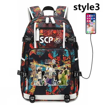 Anime SCP Özel Muhafaza Prosedürleri Vakıf Cyuunibyou Sırt Çantası Schoolbag Bookbag Laptop Çantaları