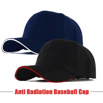 Anti Radyasyon Kap Bilgisayar TV EMF Koruyucu Şapka RF / Mikrodalga Koruma beyzbol şapkası Gümüş Elyaf Unisex RFID Koruyucu Şapkalar