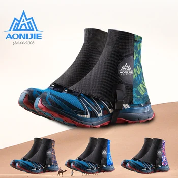 AONIJIE Yansıtıcı Ayakkabı Kapakları Açık Unisex Yüksek Koşu Trail Çorapları Koruyucu Kum geçirmez Triatlon Maraton Yürüyüş