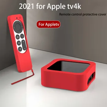 Apple TV için Siri Uzaktan 4K 2021 6th Uzaktan Kumanda Silikon Koruyucu Kapak Silikon Uzaktan Kumanda Set üstü Kutusu Koruyucu Kılıf