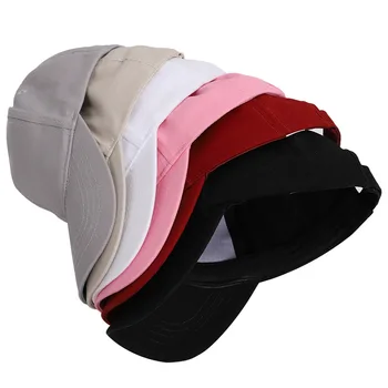 Açık Spor beyzbol şapkası İlkbahar ve Yaz Moda Düz Renk Ayarlanabilir erkek kadın Şapka Hip-Hop Şapka Açık At Kuyruğu Şapka