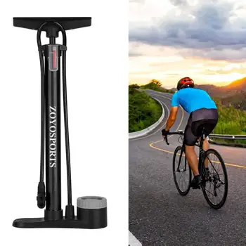 Bisiklet lastiği Şişirme Bisiklet hava pompası Taşınabilir Bisiklet hava pompası Basınç Göstergesi ile T şekli Kolu Rahat Kavrama 160psı Bisiklet Mtb için