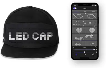 Bluetooth LED Akıllı Kapak, Özelleştirilmiş Bluetooth Şapka Mobil Uygulama Kontrol Düzenleme LED Ekran Şapka Led Lamba Kelime