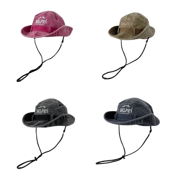 Dağcılık Şapka erkek Ve kadın Vintage Yıkanmış Pamuk İşlemeli balıkçı şapkası Açık Güneş Koruma Batı kovboy şapkası