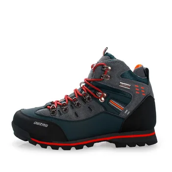 En Kaliteli yürüyüş ayakkabıları Erkekler Su Geçirmez Kış Kaymaz Dağ Tırmanışı Trekking Botları Açık deri sneakers Büyük Boy 40-47