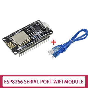 ESP8266 CP2102 Siyah Geliştirme Kurulu + USB kablosu ESP-12E MCU ESP8266 Nodecu Lua V3 Şeylerin Internet WİFİ Geliştirme Kurulu