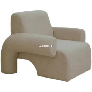 Iskandinav modern minimalist lüks retro tasarımcı eğlence tembel sandalye kumaş küçük daire tek kişilik kanepe sandalye
