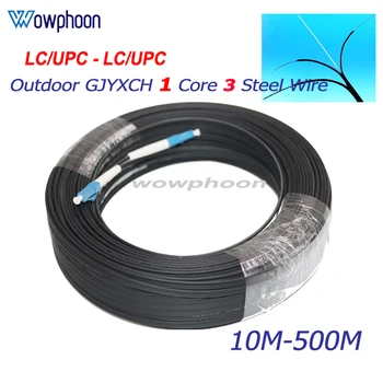 LC UPC 10 M 50 M 100 M 300 m ftth fiber optik damla 3 Çelik Tel Tek Modlu fiber optik patchcord