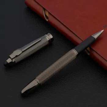 Lüks Yüksek Kaliteli Metal 66 tükenmez kalem Tabancası gri dalga Çizim Trim Kırtasiye Ofis okul malzemeleri Yazma Tükenmez Kalemler