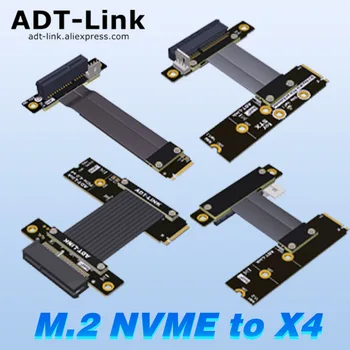 M. 2 NVMe PCI Express X4 Genişletici Adaptör bağlantı kablosu PCIe X4 Kablosu Sağ Uzatma Kablosu GPU Grafik Ekran Kartları