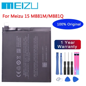 Meizu 100 % Orijinal BA881 Pil Meizu 15 M881 M881M M881Q 3000mAh Cep Telefonu Yüksek Kalite Bateria Pil + Araçları