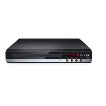 Mini DVD Oynatıcı TV Ev Yüksek Çözünürlüklü VCD EVD CD Disk Video Makinesi Uzaktan Kumanda ile Yüksek Sadakat USB Multimedya İNGİLTERE