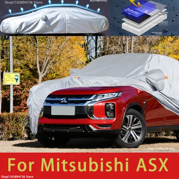 Mitsubishi Asx için Açık Koruma Tam araba kılıfı Kar Kapakları Güneşlik Su Geçirmez Toz Geçirmez Dış Araba aksesuarları