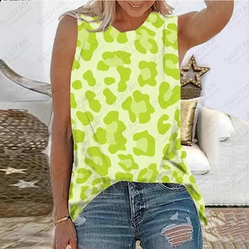 Moda Yeni Gevşek Stil kadın Sevgiliye T-shirt 3D Baskı Rahat Büyük Yaz Basit Sıcak Satış Genç Tank Top Kolsuz