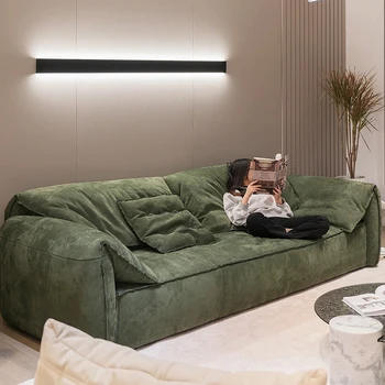 Modern Salon İskandinav Kanepe Salon Lüks İtalyan Rahatlatıcı Çift Tasarımcı oturma odası kanepeleri Yatak Odası Kanepe Sala De Estar Dekorasyon