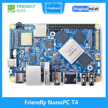 NanoPC T4 Geliştirme Kurulu Açık Kaynak RK3399 DDR3 4GB Gbps Ethernet Desteği Android 7 8 10 Ubuntu, AI öğrenme kartı