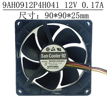 Orijinal 12 V 4-pin PWM hız kontrol şasi soğutma fanı 9AH0912P4H041 0.17 A 9 cm ultra sessiz fan