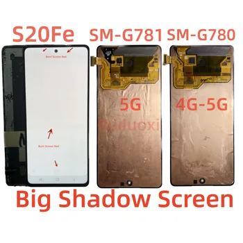 Orijinal AMOLED Ekran Samsung Galaxy S20FE4G - 5G G7810U 7810F Bir dokunmatik LCD ekran Ekran Meclisi İle Siyah Noktalar İle Çerçeve