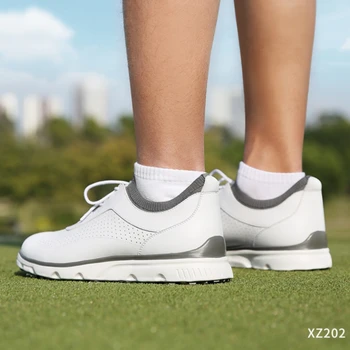 PGM Yeni Golf erkek ayakkabıları Mikrofiber Deri Nefes Üst Kaymaz Deri Rahat spor ayakkabı Rahat Ve Nefes Alabilir