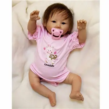PVC Reborn Bebekler Gerçekçi Silikon Yenidoğan Toddler El Yapımı Oyuncaklar 20 inç