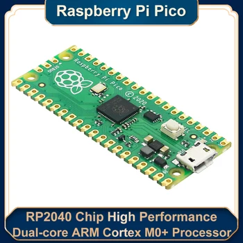 Resmi Ahududu Pi Pıco Kurulu RP2040 Çift Çekirdekli 264KB ARM Düşük Güç Mikrobilgisayarlar Yüksek Performanslı Cortex-M0 + İşlemci PICO