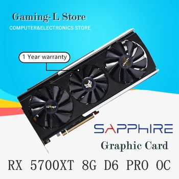 SAPPHIRE RX 5700 XT 8G D6 OC OYUN Kartları Radeon RX 5700 8GB GPU Grafik Kartı PCI Express 4.0