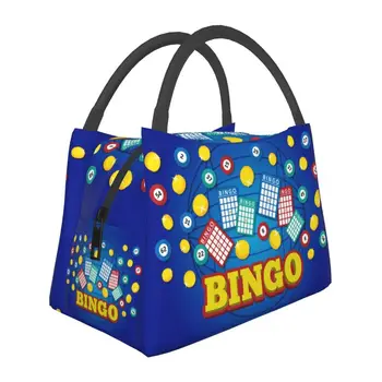 Sıcak Oyun Bingo Termal Yalıtımlı Öğle Yemeği Çantaları Kadınlar için Yeniden Kullanılabilir yemek taşıma çantası Açık Piknik Depolama Yemek yiyecek kutusu