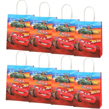 Toptan Disney Arabalar McQueen Parti hediye keseleri İçin Kolları İle Noel / Bebek Duş / Doğum Günü Partisi İyilik Hediye ambalaj kutusu
