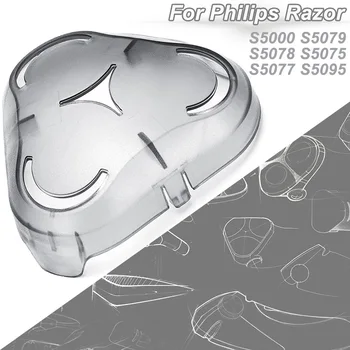 Tıraş makinesi golf sopası kılıfı Philips için çapraz dikiş S5000 S5075 S5077 S5079 S5078 S5095 Şeffaf koruyucu kapak