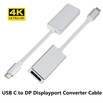 USB C Displayport 4K Adaptörü Tip-C Thunderbolt3 / 4 DP Dişi dönüştürücü macbook için kablo Yüzey Pro Dizüstü Bilgisayarlar İzlemek için