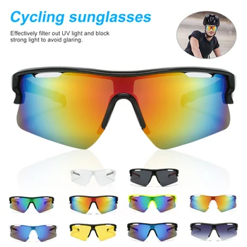 UV400 Koruma Bisiklet Güneş Gözlüğü Rüzgar Geçirmez Açık Spor Balıkçılık Gözlük Erkekler Kadınlar için MTB Yol Bisikleti Sürme Gözlük Gözlük