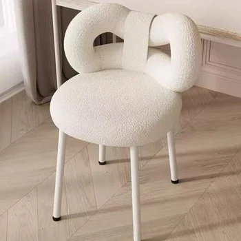 Yatak odası ışık lüks yemek sandalyesi manikür sandalyeleri makyaj koltuğu INS tuvalet sandalyeleri Mobilya Vanity tabure Sillas Nordicas Silla