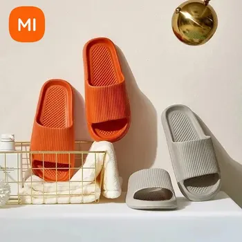 Yeni Xiaomi Mijia yazlık terlik Kadın Ayakkabı EVA plaj sandaletleri Yumuşak tabanlı Kapalı Erkekler Dilsiz kaymaz Ev Flip Flop